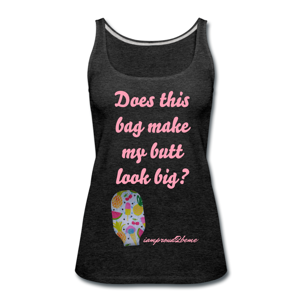OSTOMY BAG SUMMERTIME TREATS Premium Tank Top (Adult) - charcoal gray