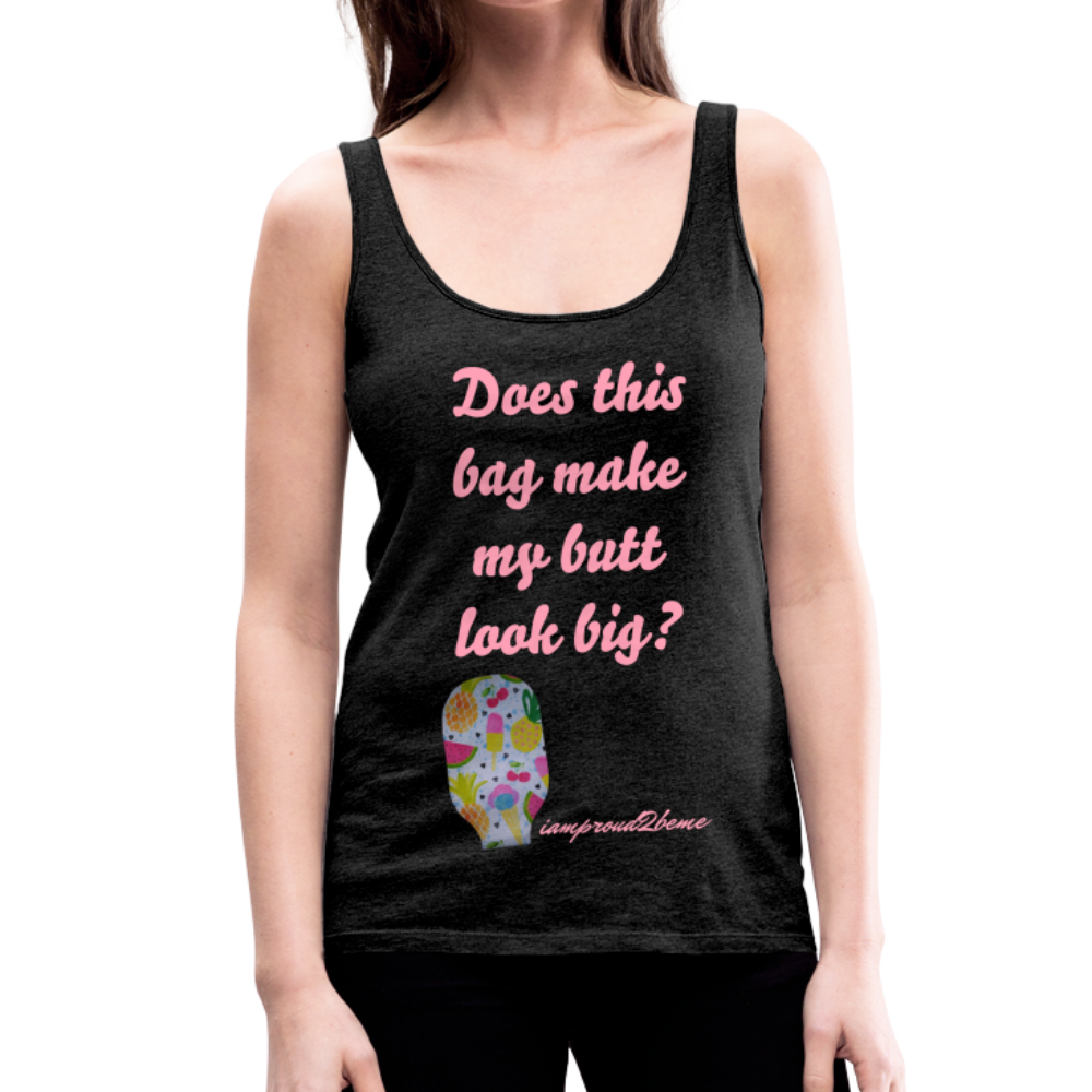 OSTOMY BAG SUMMERTIME TREATS Premium Tank Top (Adult) - charcoal gray