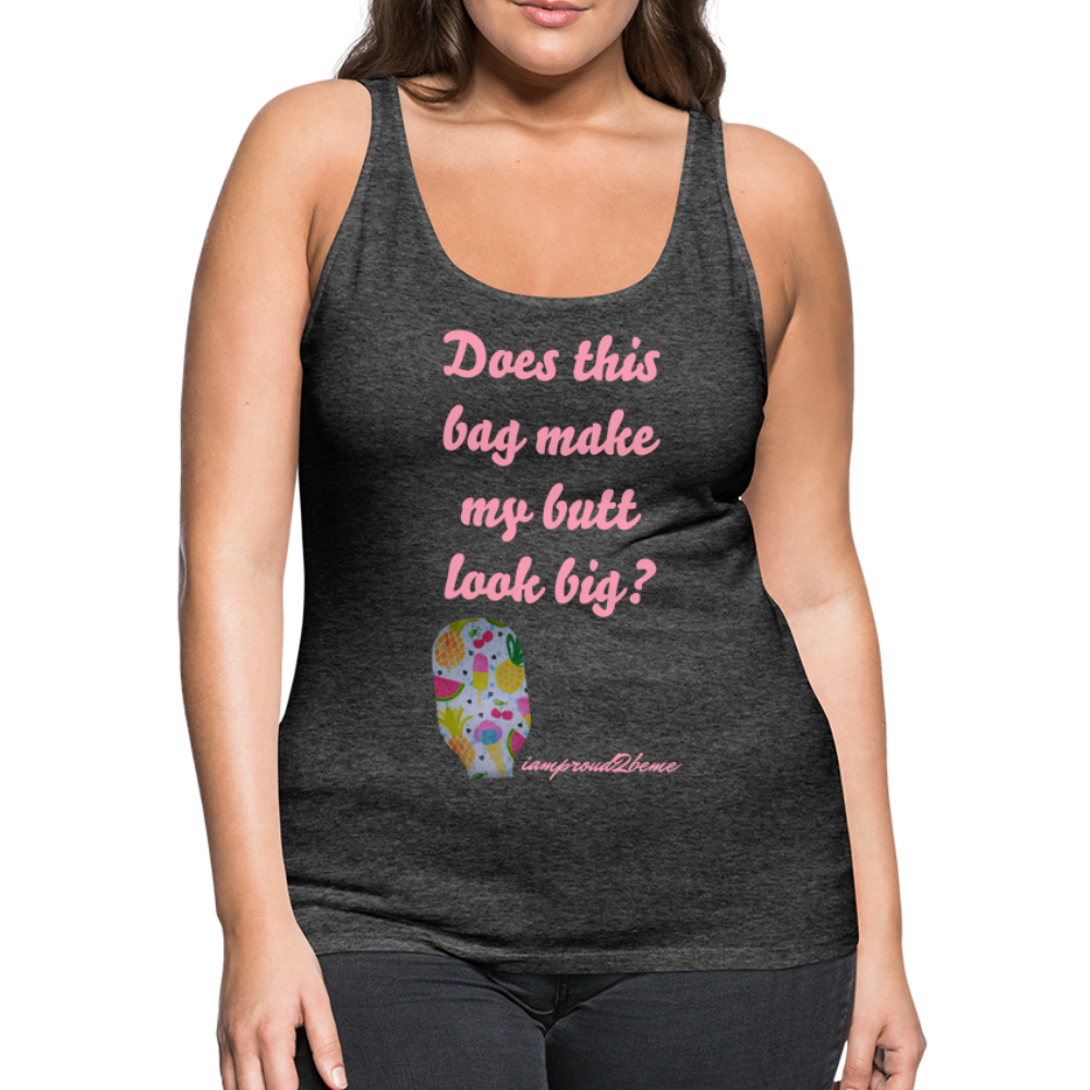 OSTOMY BAG SUMMERTIME TREATS Premium Tank Top (Adult) - charcoal gray