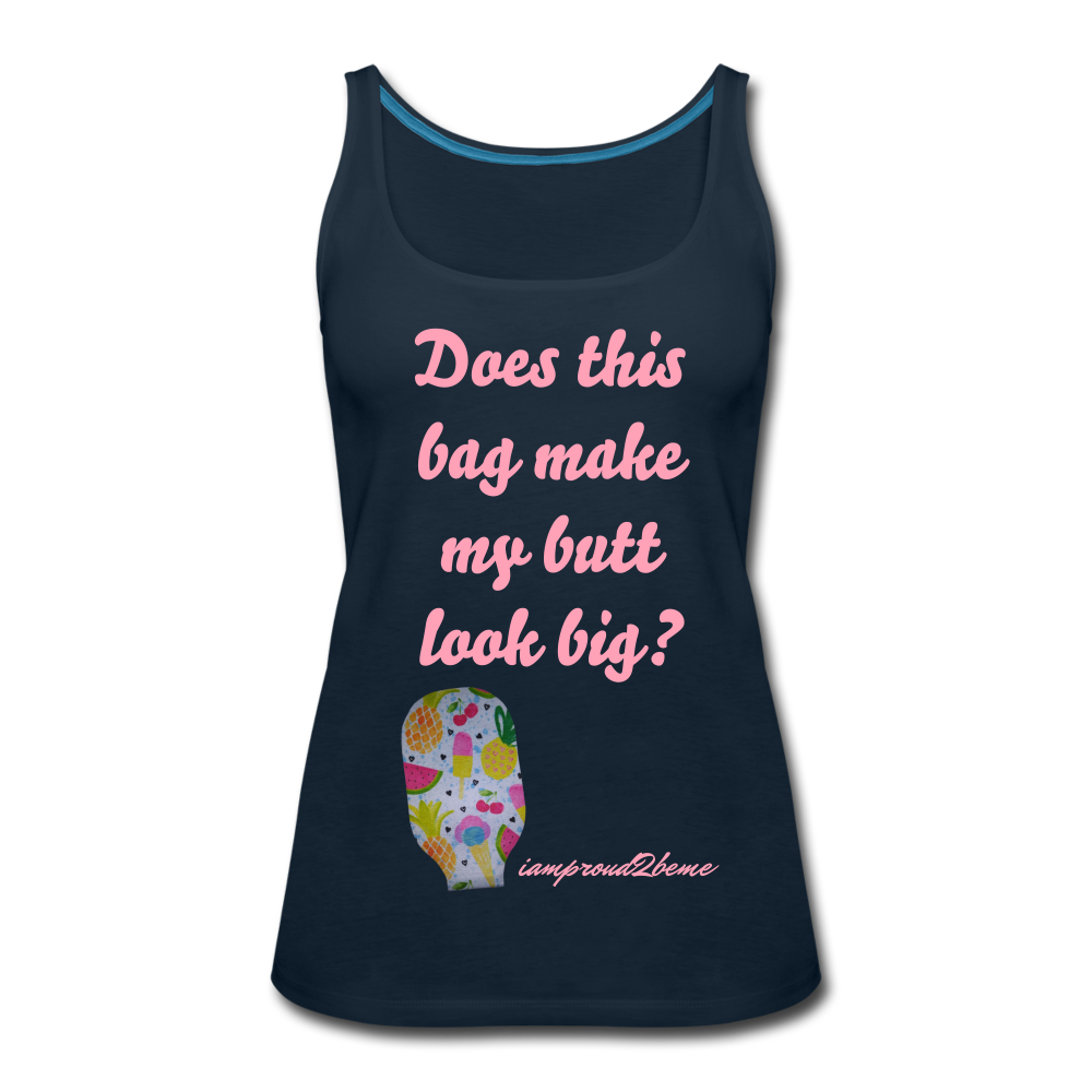 OSTOMY BAG SUMMERTIME TREATS Premium Tank Top (Adult) - deep navy