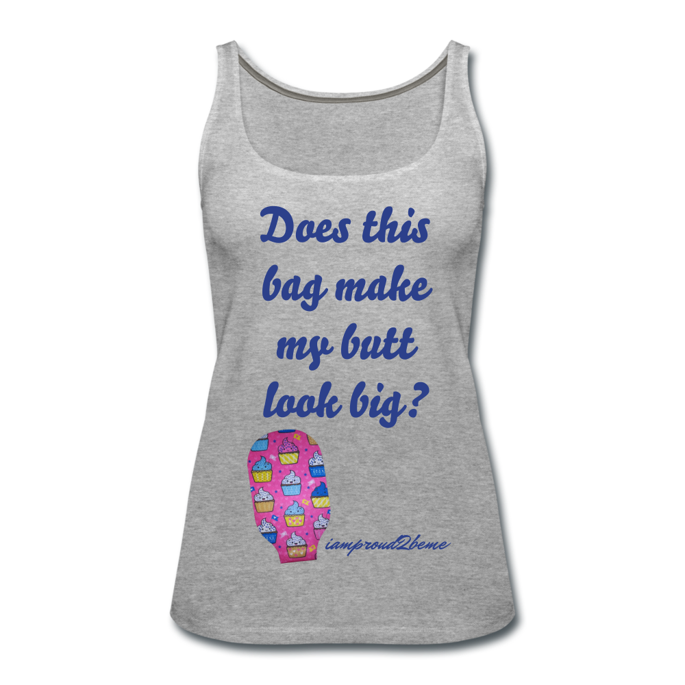 OSTOMY BAG HAPPY CUPCAKES Premium Tank Top (Adult) - heather gray