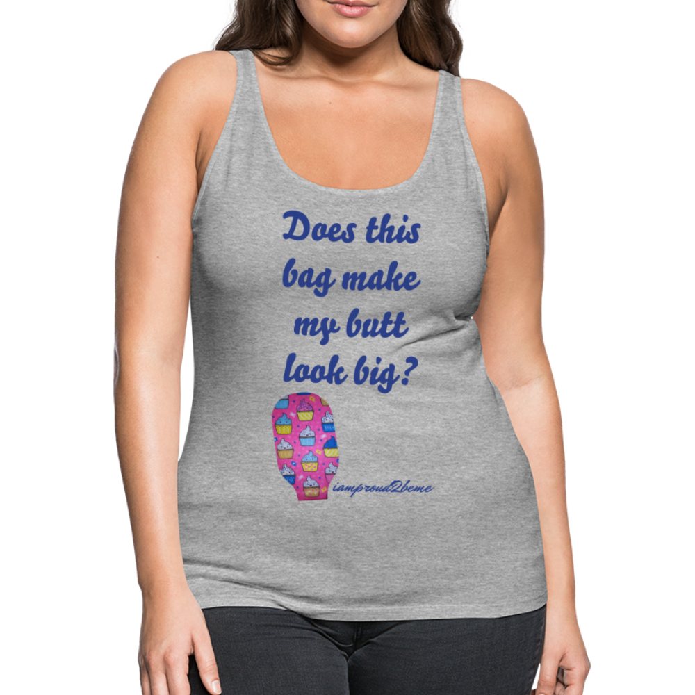 OSTOMY BAG HAPPY CUPCAKES Premium Tank Top (Adult) - heather gray