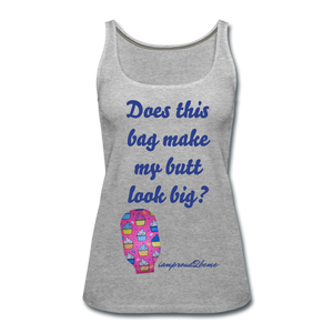 OSTOMY BAG HAPPY CUPCAKES Premium Tank Top (Adult) - heather gray