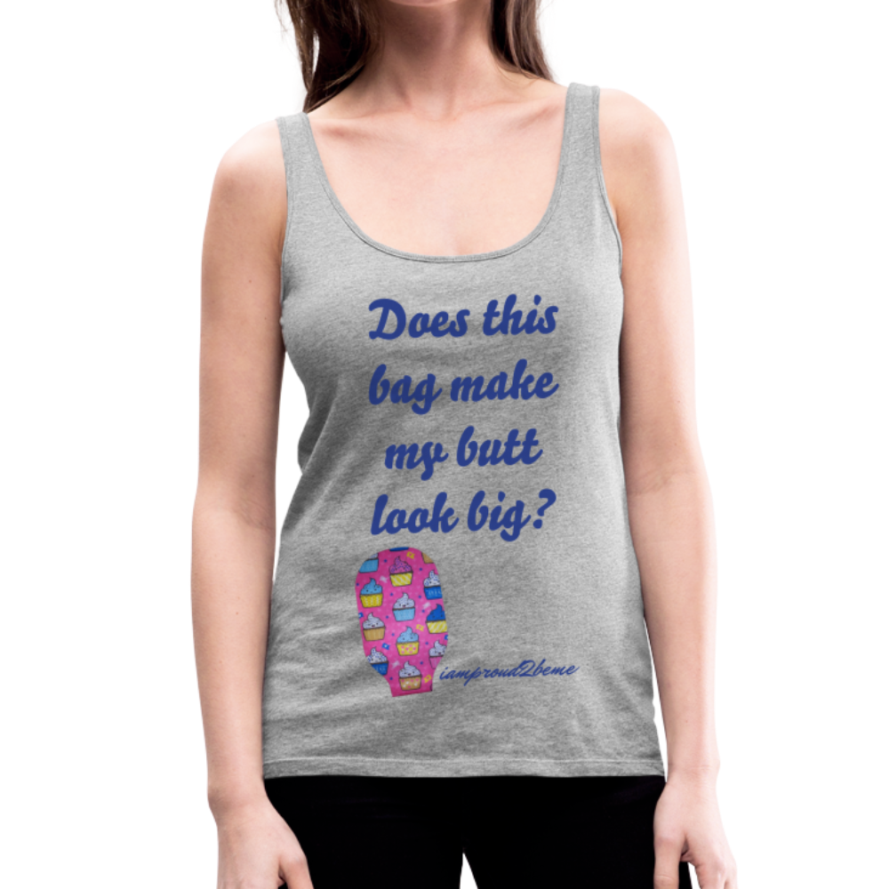 OSTOMY BAG HAPPY CUPCAKES Premium Tank Top (Adult) - heather gray