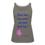 OSTOMY BAG HAPPY CUPCAKES Premium Tank Top (Adult) - asphalt gray