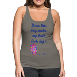 OSTOMY BAG HAPPY CUPCAKES Premium Tank Top (Adult) - asphalt gray