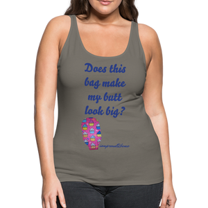 OSTOMY BAG HAPPY CUPCAKES Premium Tank Top (Adult) - asphalt gray