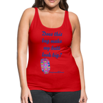 OSTOMY BAG HAPPY CUPCAKES Premium Tank Top (Adult) - red