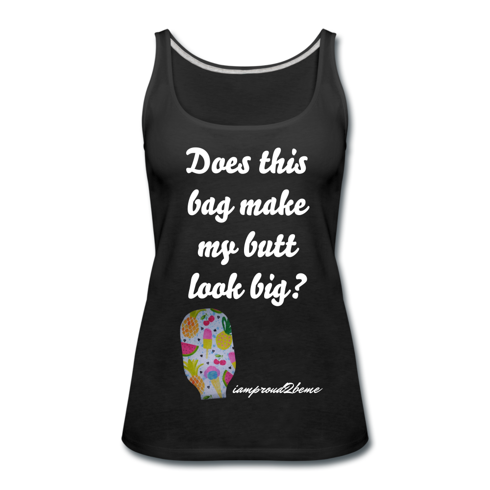 OSTOMY BAG SUMMERTIME TREATS Premium Tank Top (Adult) - black