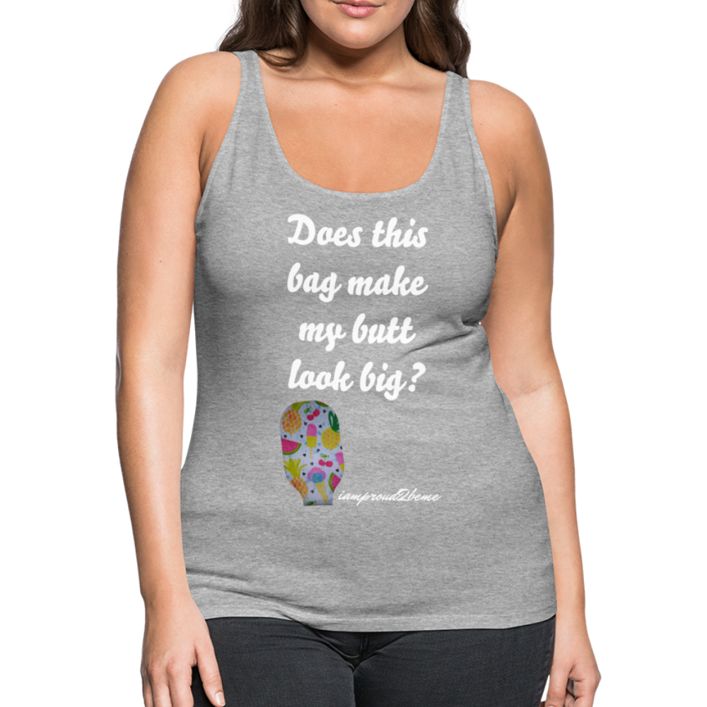 OSTOMY BAG SUMMERTIME TREATS Premium Tank Top (Adult) - heather gray