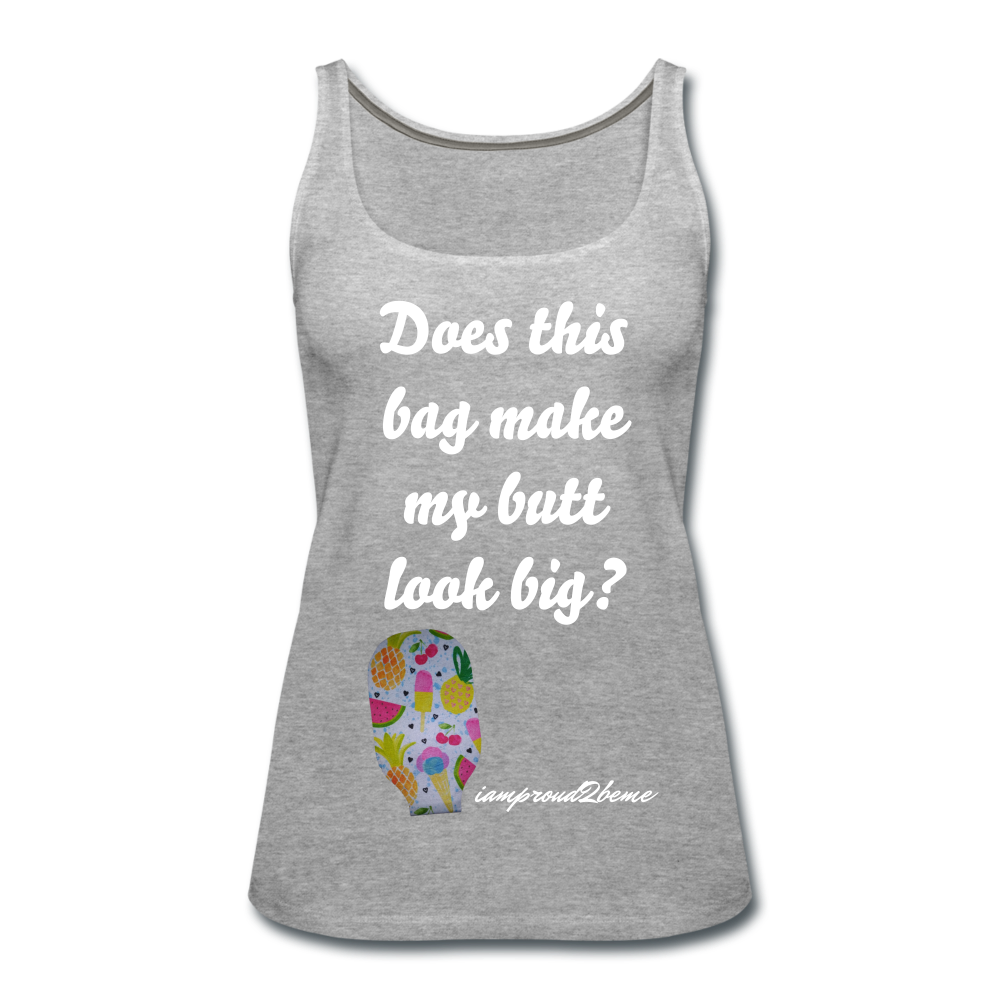 OSTOMY BAG SUMMERTIME TREATS Premium Tank Top (Adult) - heather gray
