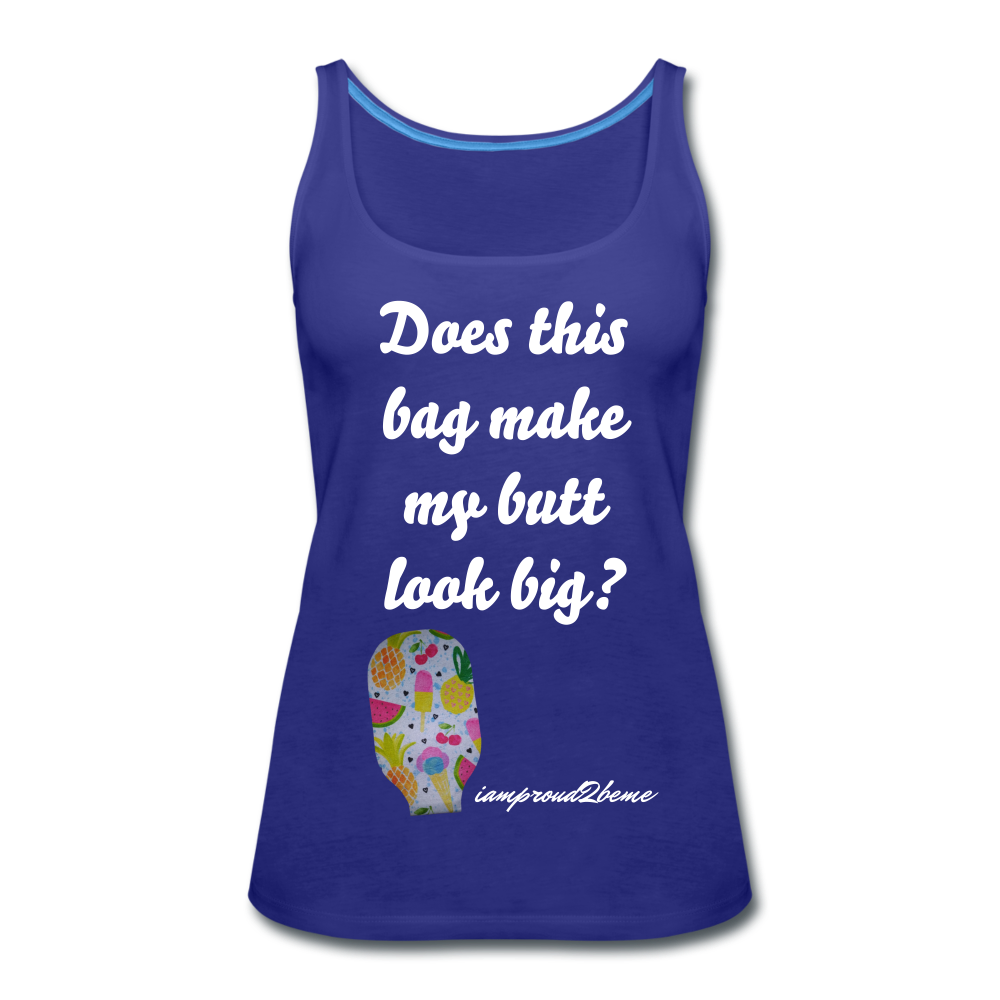OSTOMY BAG SUMMERTIME TREATS Premium Tank Top (Adult) - royal blue