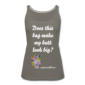 OSTOMY BAG SUMMERTIME TREATS Premium Tank Top (Adult) - asphalt gray