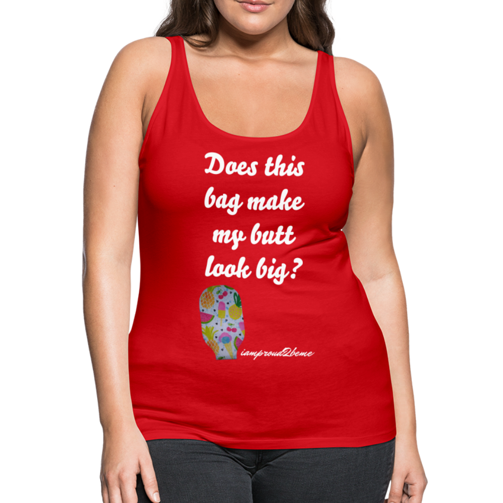 OSTOMY BAG SUMMERTIME TREATS Premium Tank Top (Adult) - red
