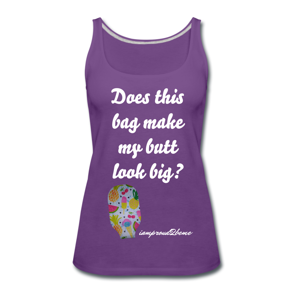 OSTOMY BAG SUMMERTIME TREATS Premium Tank Top (Adult) - purple