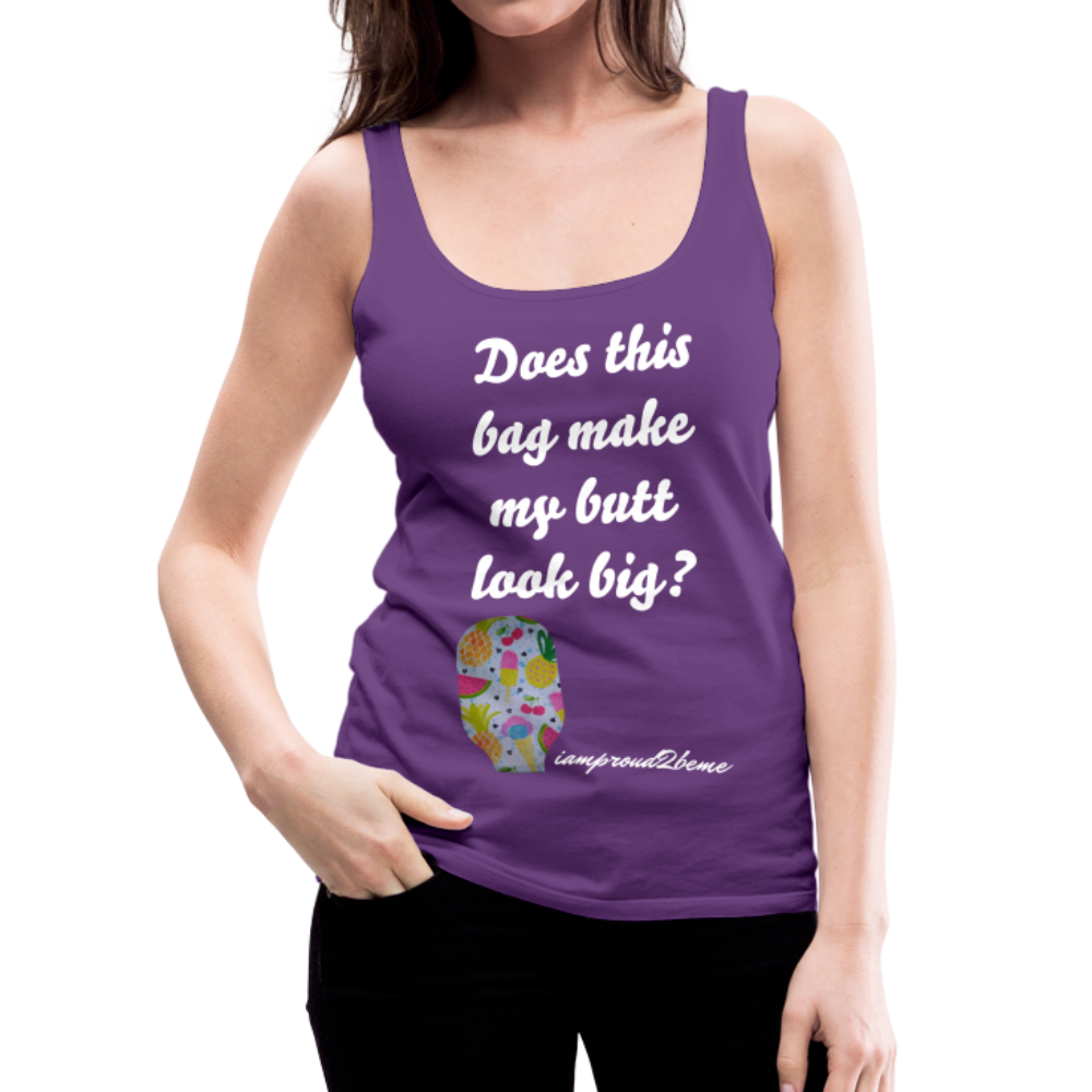 OSTOMY BAG SUMMERTIME TREATS Premium Tank Top (Adult) - purple