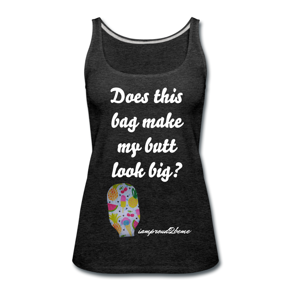 OSTOMY BAG SUMMERTIME TREATS Premium Tank Top (Adult) - charcoal gray