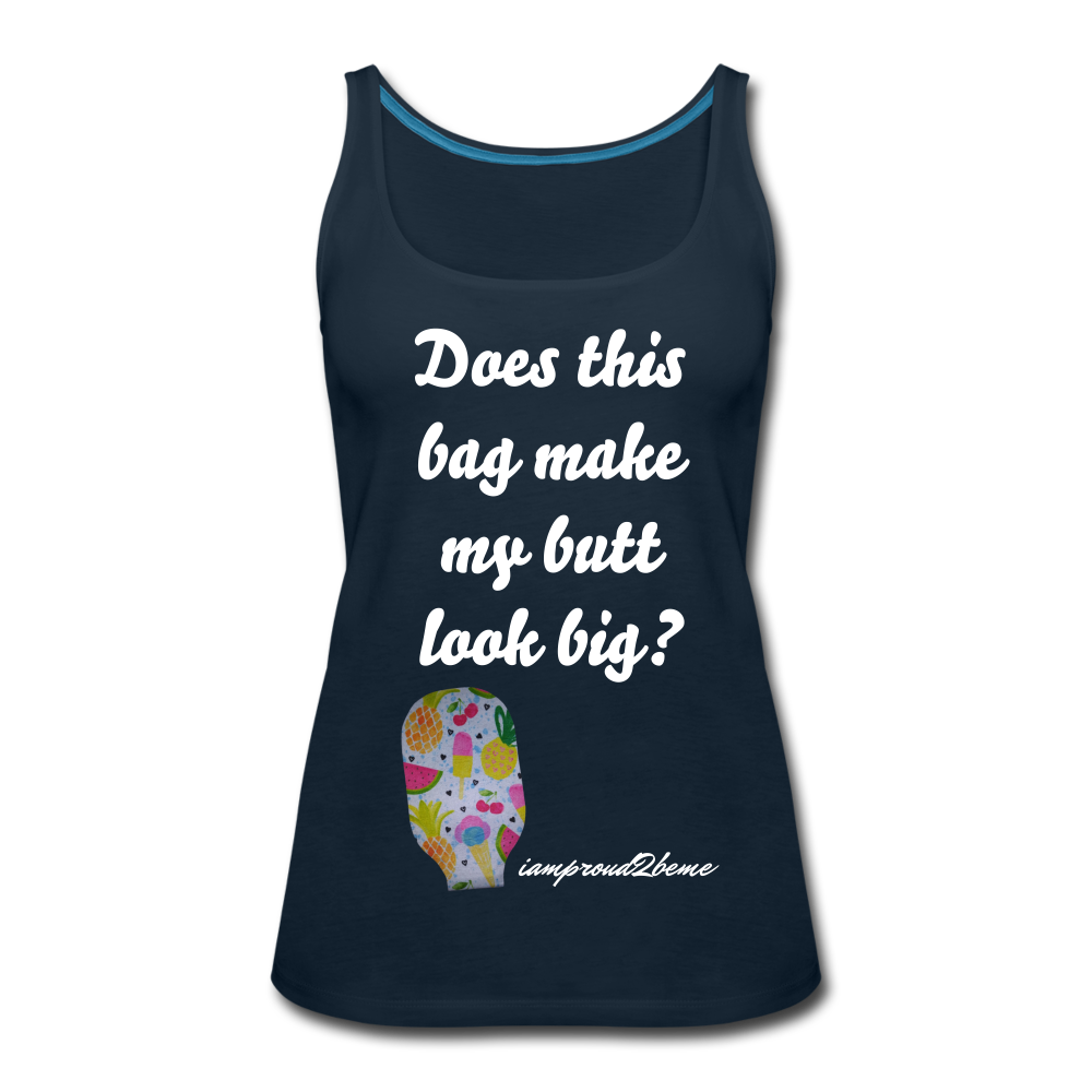 OSTOMY BAG SUMMERTIME TREATS Premium Tank Top (Adult) - deep navy