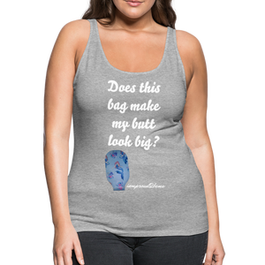 OSTOMY BAG MERMAID Premium Tank Top (Adult) - heather gray