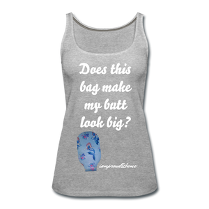 OSTOMY BAG MERMAID Premium Tank Top (Adult) - heather gray