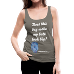 OSTOMY BAG MERMAID Premium Tank Top (Adult) - asphalt gray