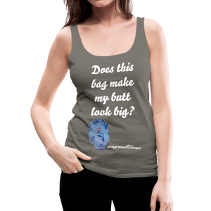 OSTOMY BAG MERMAID Premium Tank Top (Adult) - asphalt gray