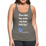 OSTOMY BAG MERMAID Premium Tank Top (Adult) - asphalt gray