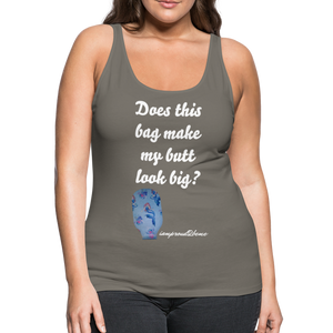 OSTOMY BAG MERMAID Premium Tank Top (Adult) - asphalt gray