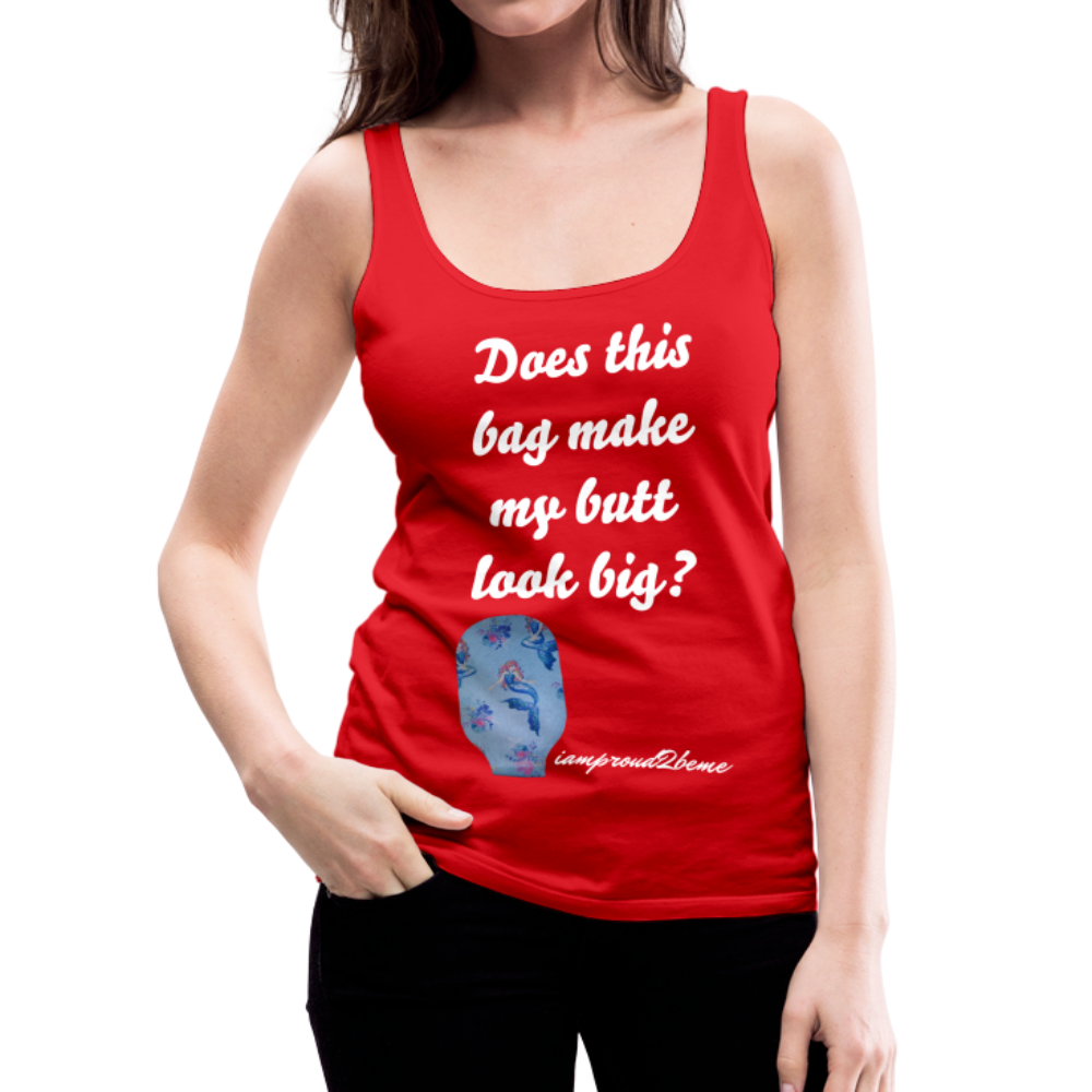 OSTOMY BAG MERMAID Premium Tank Top (Adult) - red