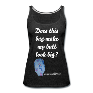 OSTOMY BAG MERMAID Premium Tank Top (Adult) - charcoal gray