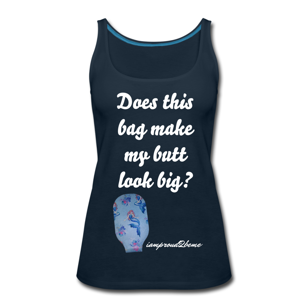 OSTOMY BAG MERMAID Premium Tank Top (Adult) - deep navy