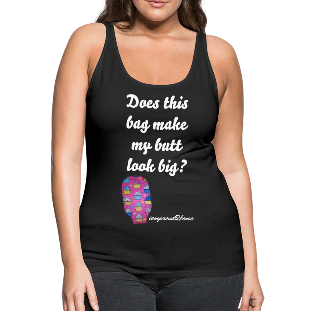 OSTOMY BAG HAPPY CUPCAKES Premium Tank Top (Adult) - black