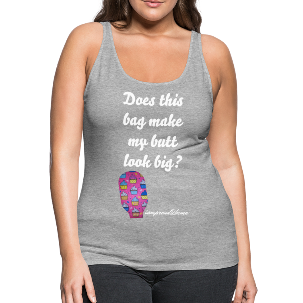 OSTOMY BAG HAPPY CUPCAKES Premium Tank Top (Adult) - heather gray