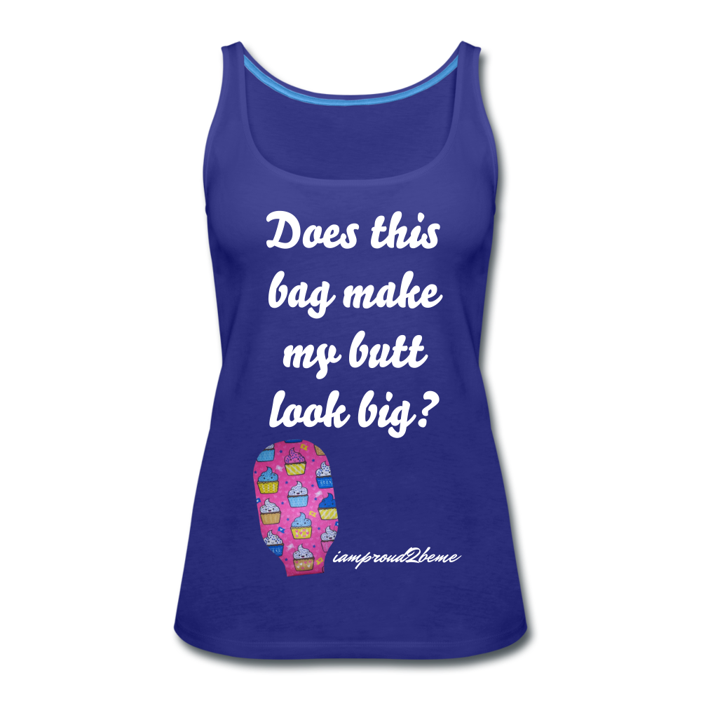 OSTOMY BAG HAPPY CUPCAKES Premium Tank Top (Adult) - royal blue