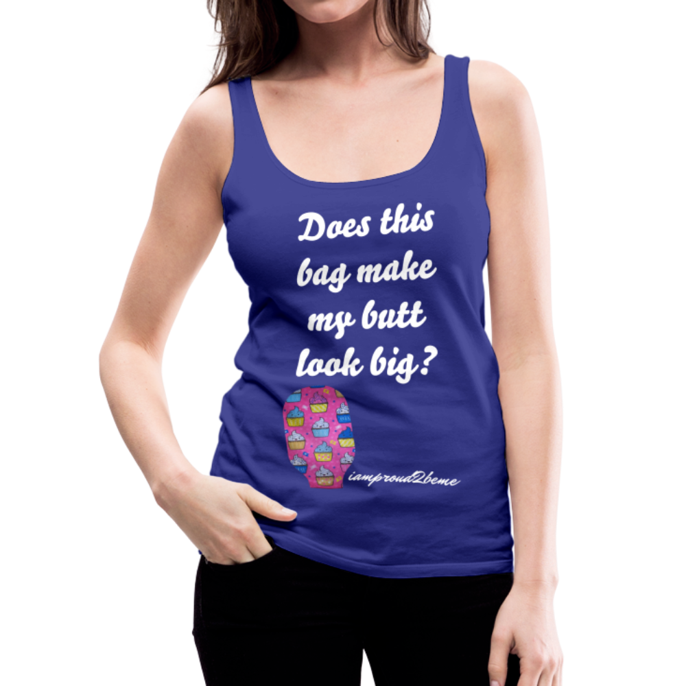 OSTOMY BAG HAPPY CUPCAKES Premium Tank Top (Adult) - royal blue
