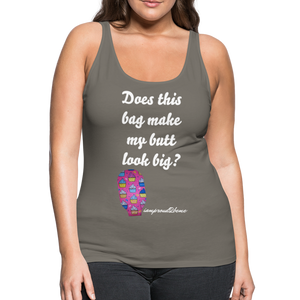 OSTOMY BAG HAPPY CUPCAKES Premium Tank Top (Adult) - asphalt gray