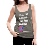 OSTOMY BAG HAPPY CUPCAKES Premium Tank Top (Adult) - asphalt gray