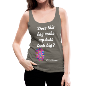 OSTOMY BAG HAPPY CUPCAKES Premium Tank Top (Adult) - asphalt gray