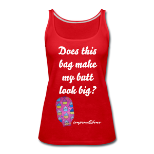 OSTOMY BAG HAPPY CUPCAKES Premium Tank Top (Adult) - red