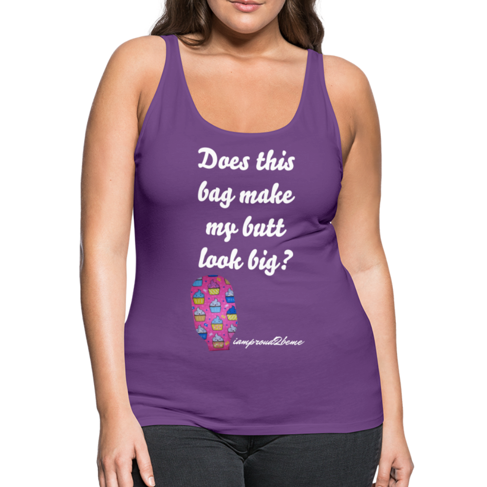 OSTOMY BAG HAPPY CUPCAKES Premium Tank Top (Adult) - purple