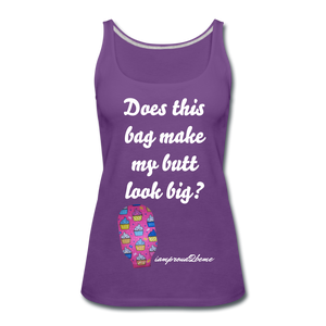OSTOMY BAG HAPPY CUPCAKES Premium Tank Top (Adult) - purple