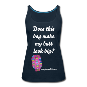 OSTOMY BAG HAPPY CUPCAKES Premium Tank Top (Adult) - deep navy