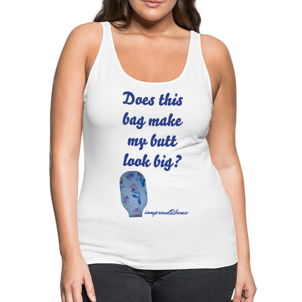 OSTOMY BAG MERMAID Premium Tank Top (Adult) - white