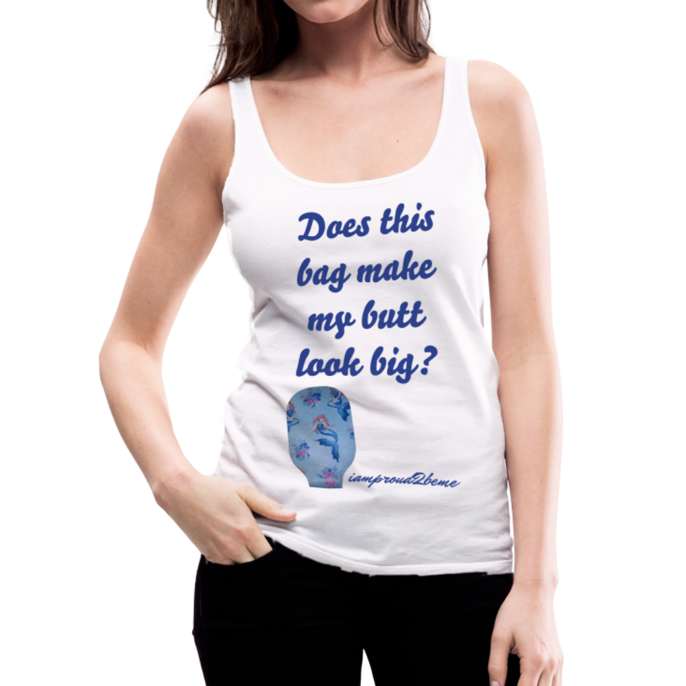 OSTOMY BAG MERMAID Premium Tank Top (Adult) - white