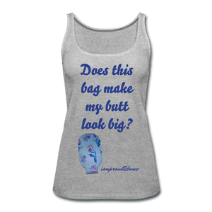 OSTOMY BAG MERMAID Premium Tank Top (Adult) - heather gray