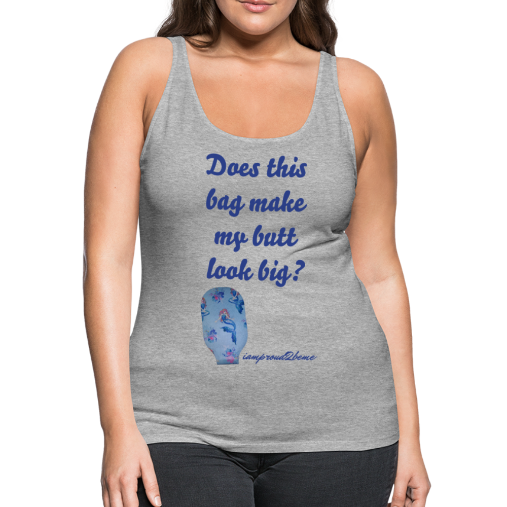 OSTOMY BAG MERMAID Premium Tank Top (Adult) - heather gray
