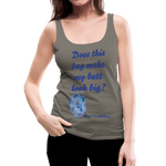 OSTOMY BAG MERMAID Premium Tank Top (Adult) - asphalt gray