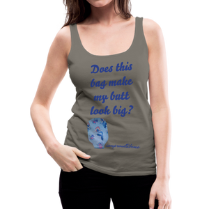OSTOMY BAG MERMAID Premium Tank Top (Adult) - asphalt gray