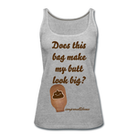 OSTOMY BAG POOP EMOJI Premium Tank Top (Adult) - heather gray