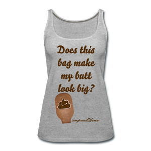 OSTOMY BAG POOP EMOJI Premium Tank Top (Adult) - heather gray